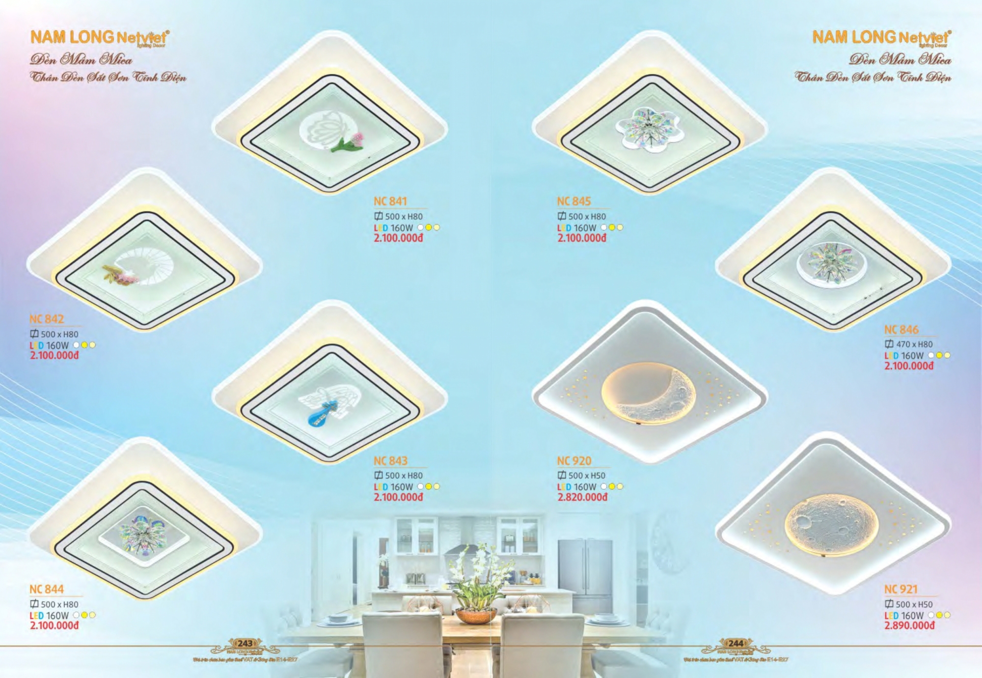 Bảng giá đèn trang trí Nam Long